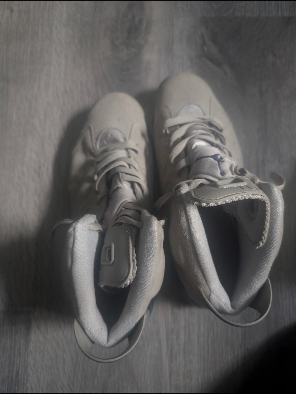 Jordan Light Gray High-Top Sneakers